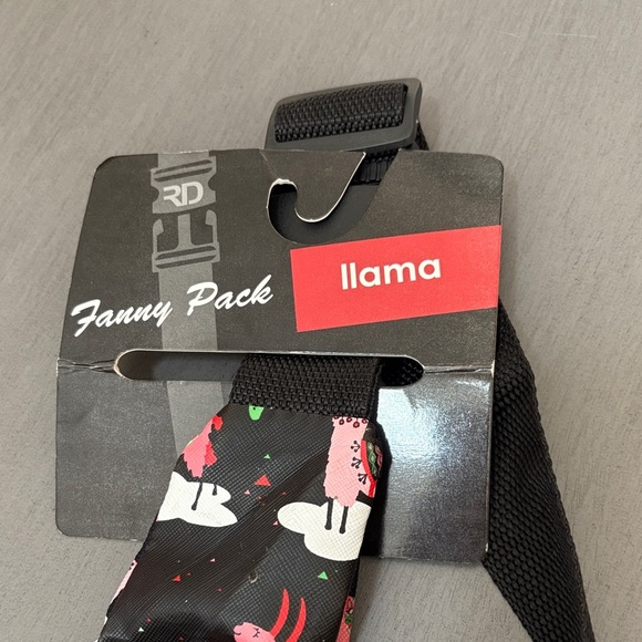 Cactus Pattern Black Belt Bag - Picture 2 of 3